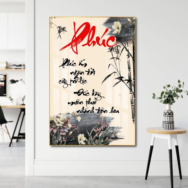 Tranh thư pháp chữ Phúc