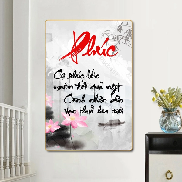 Tranh thư pháp chữ Phúc