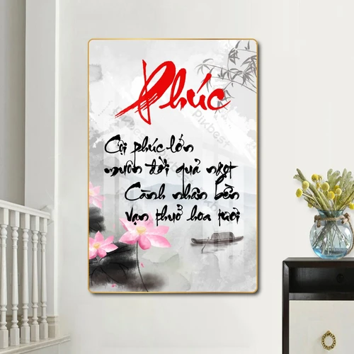 Tranh thư pháp chữ Phúc