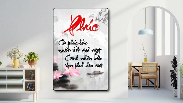 Tranh thư pháp chữ Phúc