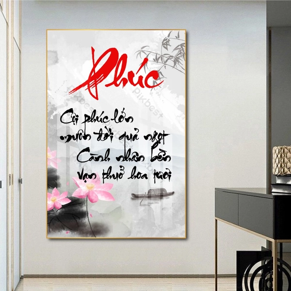 Tranh thư pháp chữ Phúc