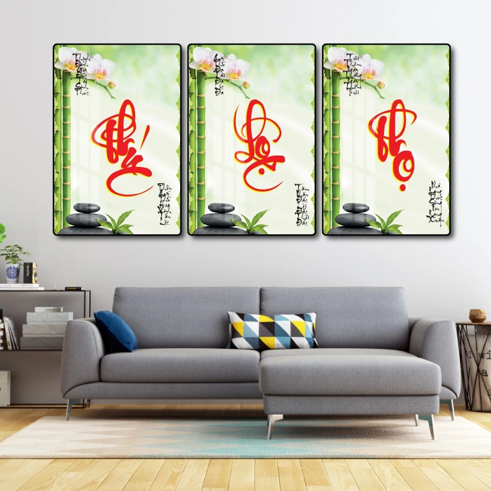 Tranh thư pháp chữ Phúc Lộc Thọ 3