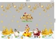 Combo Decal Trang Trí Noel Ông Già Noel Và Cây Thông Vàng