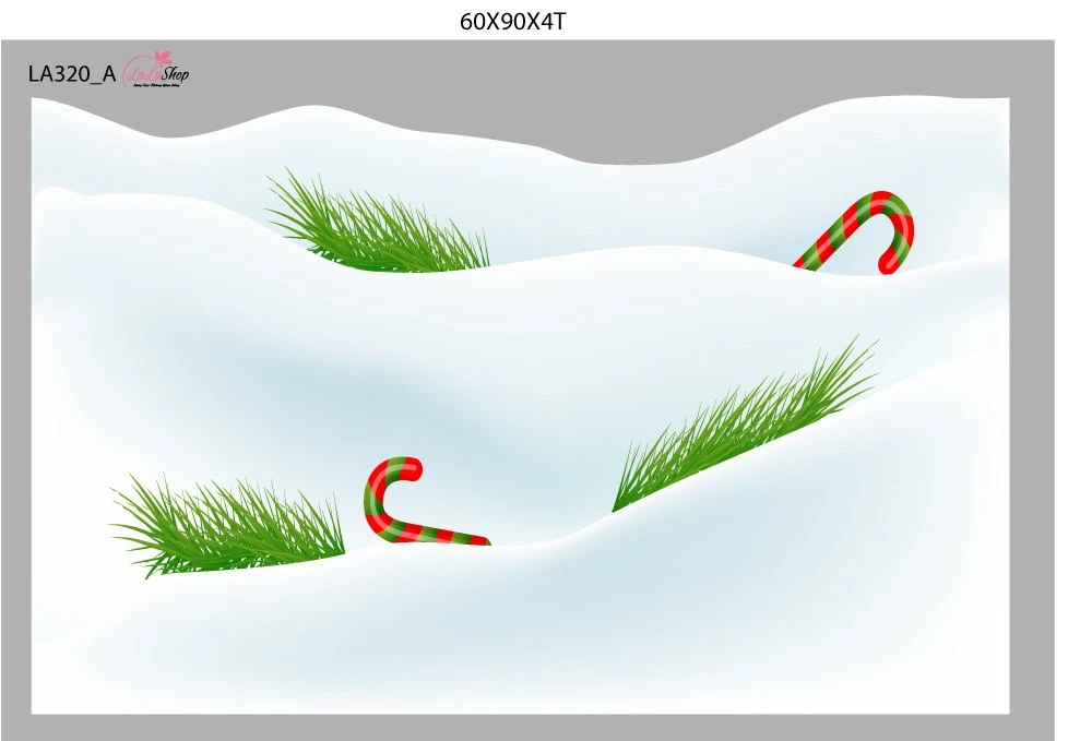 Combo Decal Trang Trí Noel Ông Già Noel Và Cây Thông Vàng