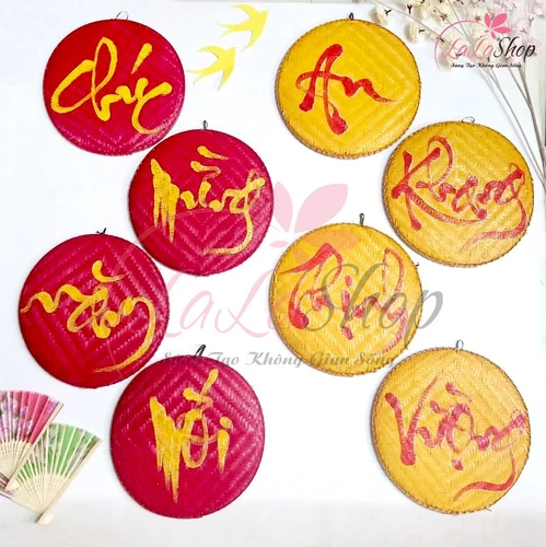 Combo 8 mẹt (40cm) câu đối xuân Chúc mừng năm mới - An khang thịnh vượng trang trí tết
