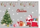 Decal dán tường Combo Ông già Noel và cây thông xanh