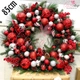 Vòng nguyệt quế sắc đỏ rực rỡ  85cm trang trí noel