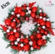 Vòng nguyệt quế sắc đỏ rực rỡ  85cm trang trí noel