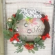 Vòng nguyệt quế trang trí noel kèm chữ Merry Christmas 21 - 30cm