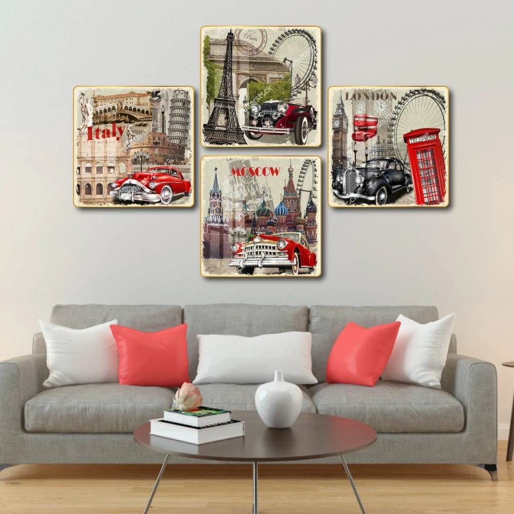 Tranh Vintage Phong Cảnh Châu Âu