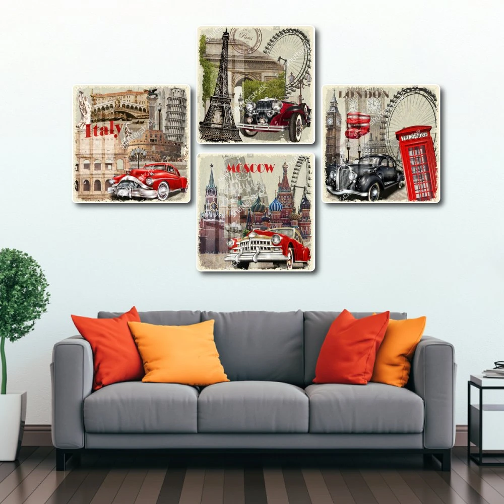 Tranh Vintage Phong Cảnh Châu Âu