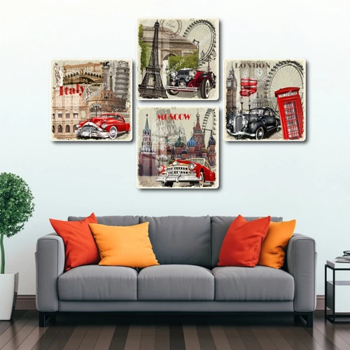 Tranh Vintage Phong Cảnh Châu Âu