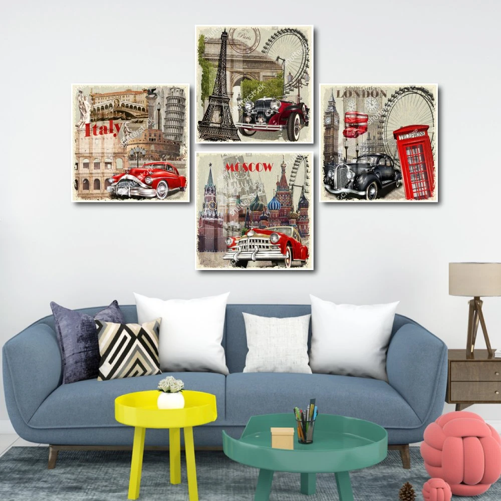 Tranh Vintage Phong Cảnh Châu Âu