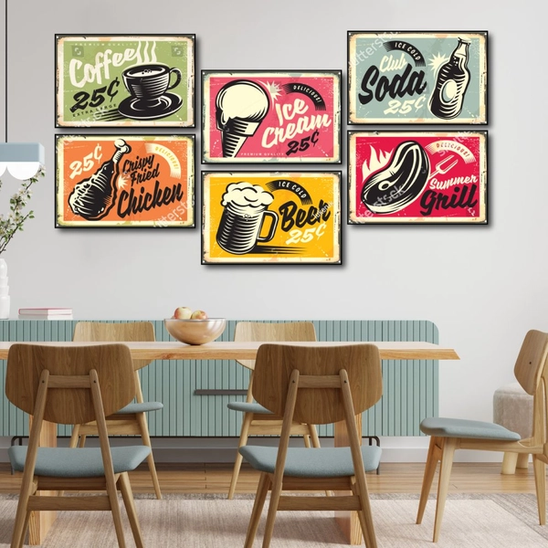 Tranh Vintage Thực Phẩm Và Đồ Uống