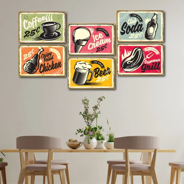 Tranh Vintage Thực Phẩm Và Đồ Uống