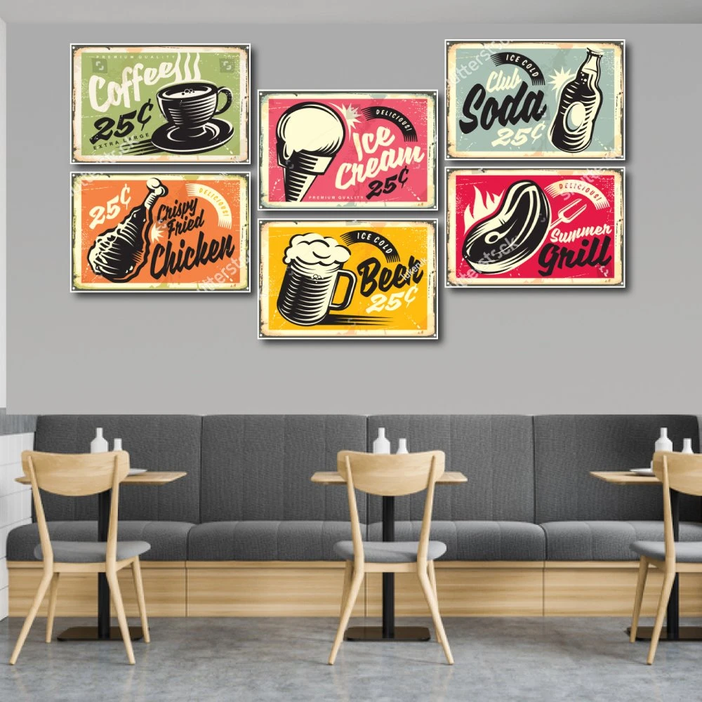 Tranh Vintage Thực Phẩm Và Đồ Uống