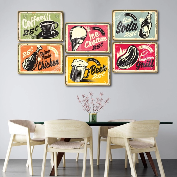 Tranh Vintage Thực Phẩm Và Đồ Uống