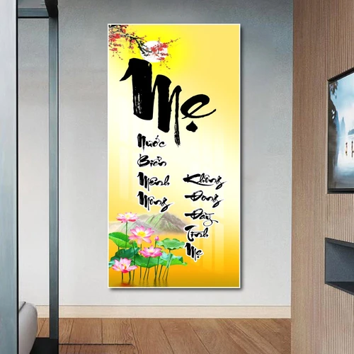 Tranh Thư Pháp Chữ Mẹ