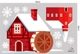 Combo Decal Trang Trí Noel Thành Phố Tuyết Trắng