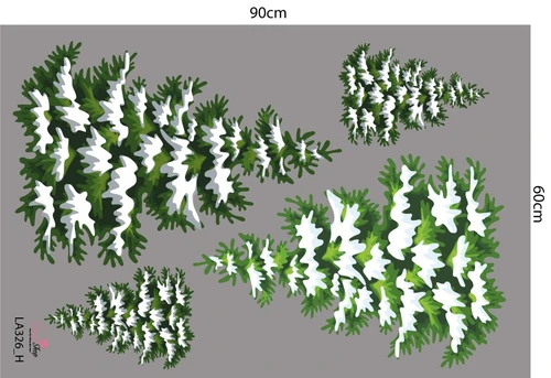 Combo Decal Trang Trí Noel Người Tuyết Và Thành Phố Tuyết Trắng