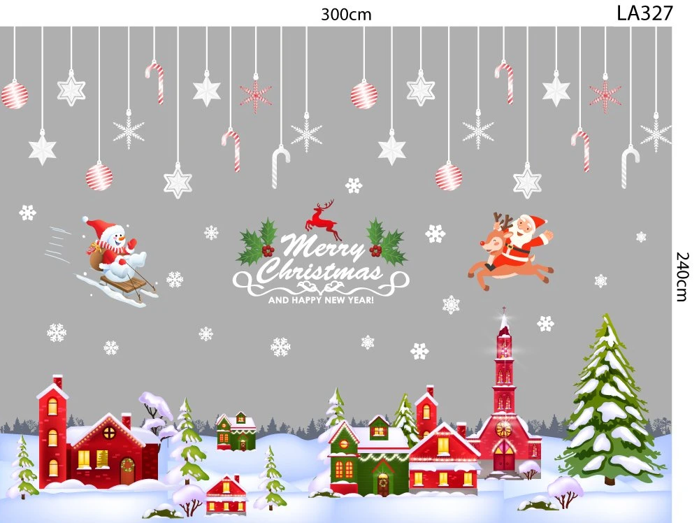 Combo Decal Trang Trí Noel Giáng Sinh Vui Nhộn Mẫu 2