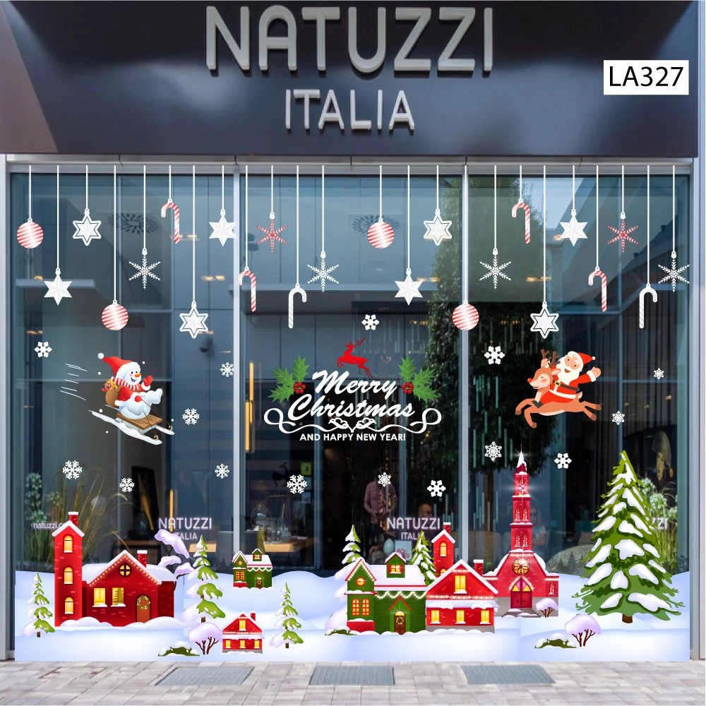 Combo Decal Trang Trí Noel Giáng Sinh Vui Nhộn Mẫu 2