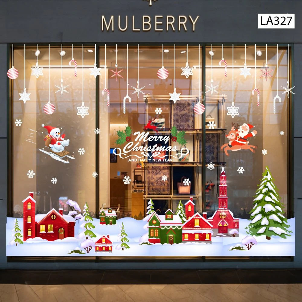 Combo Decal Trang Trí Noel Giáng Sinh Vui Nhộn Mẫu 2