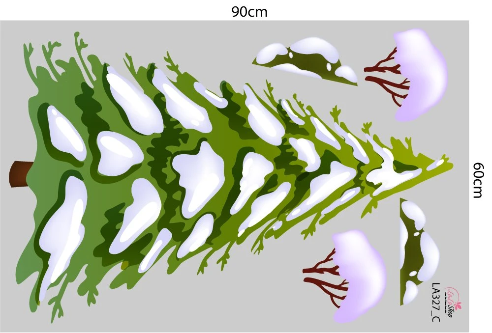 Combo Decal Trang Trí Noel Giáng Sinh Vui Nhộn Mẫu 2