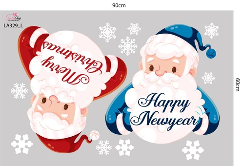Combo Decal Trang Trí Noel Mùa Giáng Sinh An Lành