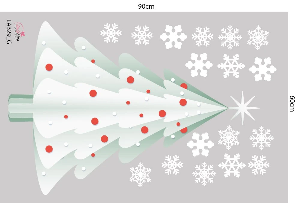 Combo Decal Trang Trí Noel Mùa Giáng Sinh An Lành