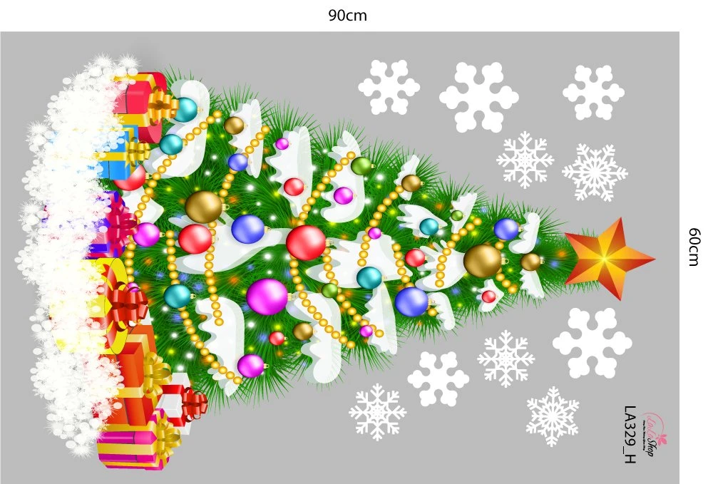 Combo Decal Trang Trí Noel Mùa Giáng Sinh An Lành