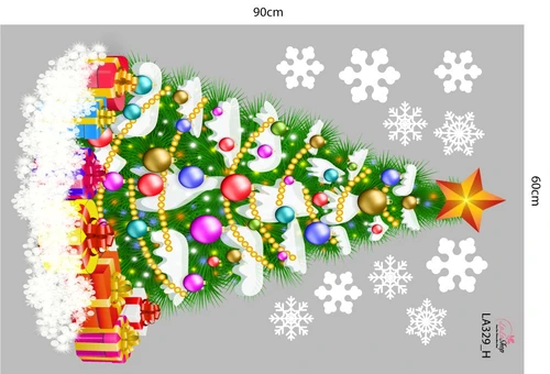 Combo Decal Trang Trí Noel Mùa Giáng Sinh An Lành