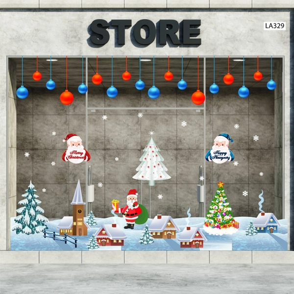 Combo Decal Trang Trí Noel Mùa Giáng Sinh An Lành
