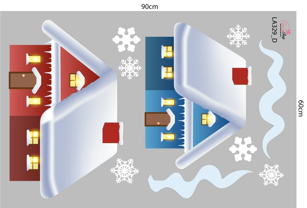 Combo Decal Trang Trí Noel Mùa Giáng Sinh An Lành