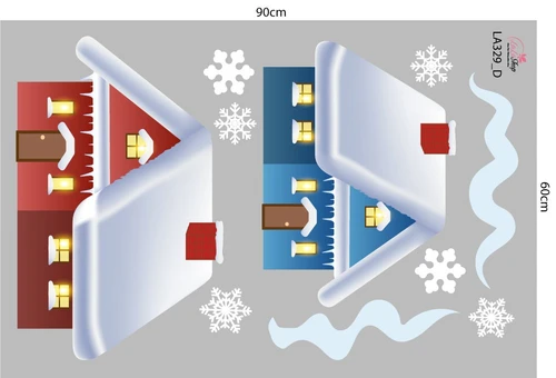 Combo Decal Trang Trí Noel Mùa Giáng Sinh An Lành