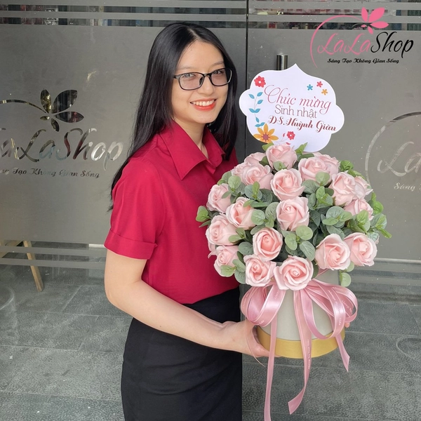 HỘP HOA - HỒNG PASTEL NGỌT NGÀO