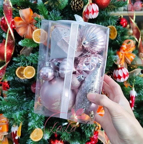 Hộp châu giáng sinh 4 màu họa tiết đủ loại