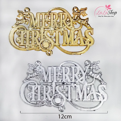 Đồ Trang Trí Noel bộ 10 chữ Merry Christmas