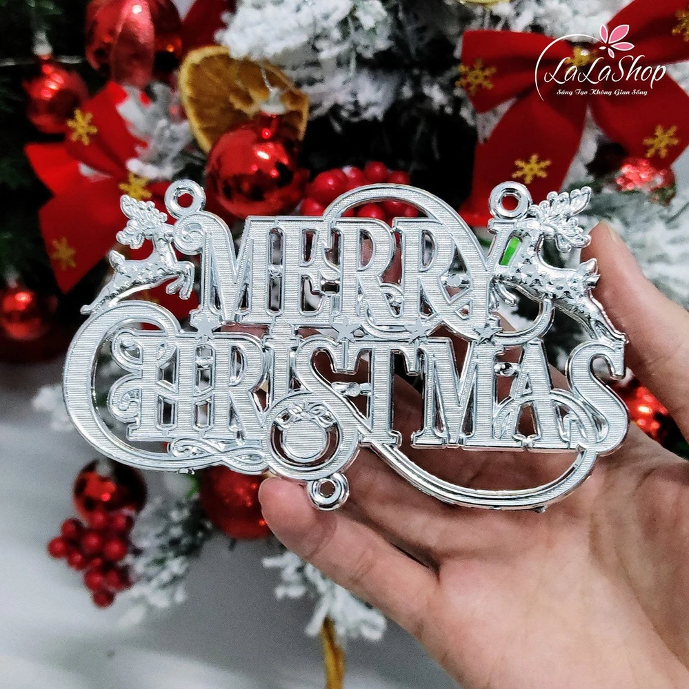 Đồ Trang Trí Noel bộ 10 chữ Merry Christmas