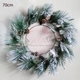 Vòng nguyệt quế trái thông trang trí noel 139