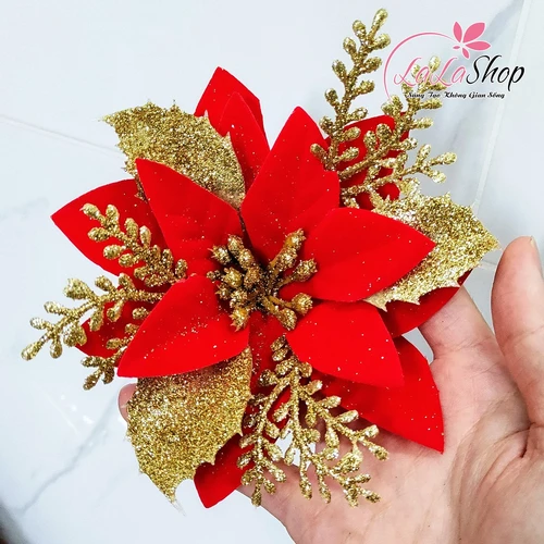 Hoa trạng nguyên size trung trang trí Noel
