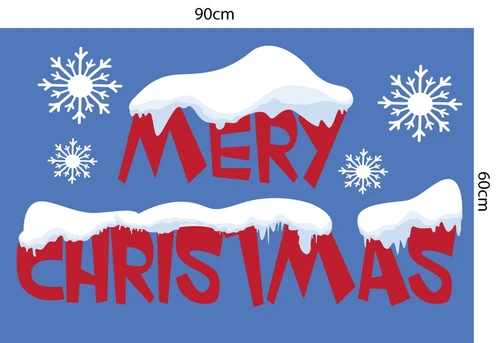 Decal trang trí noel combo tuần lộc may mắn