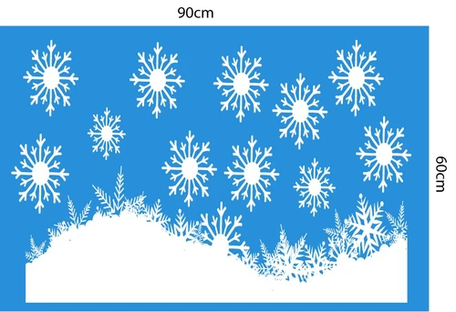 Decal trang trí noel combo tuần lộc may mắn