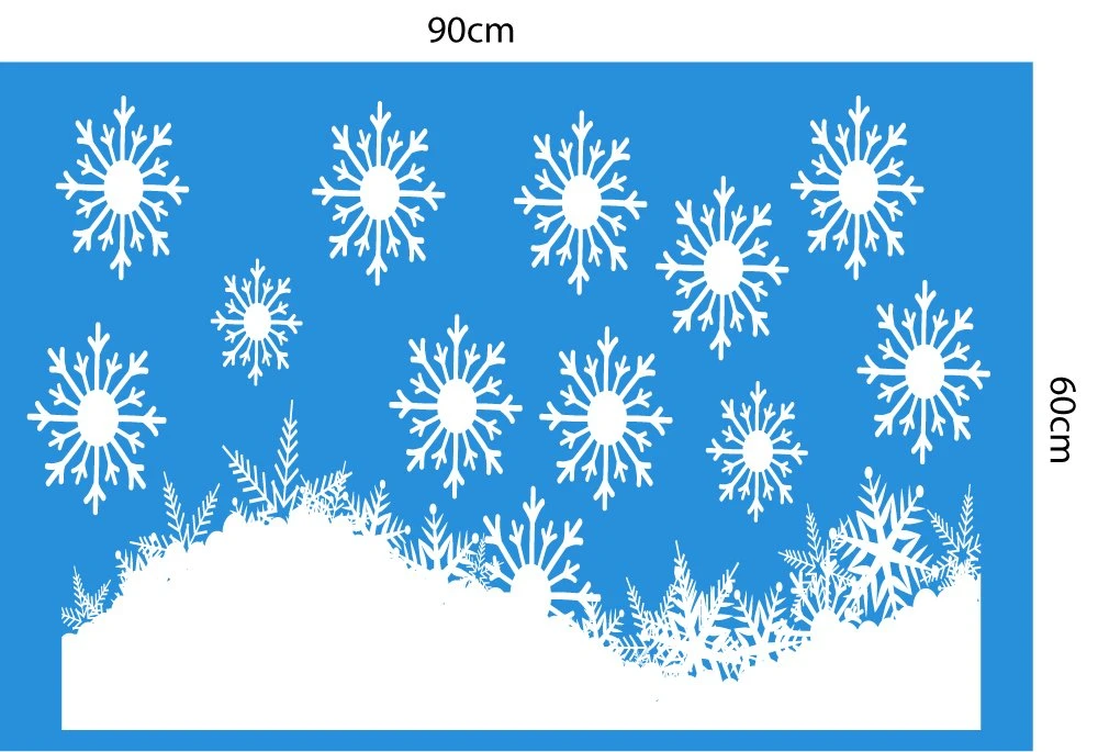 Decal trang trí noel combo tuần lộc may mắn