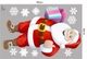 Combo Decal Trang Trí Noel Ông Già Noel Và Những Người Bạn Vui Vẻ Mẫu 3