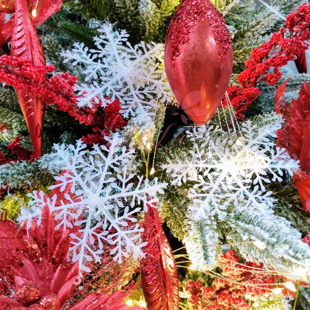 5 bông tuyết size 12cm trang trí noel