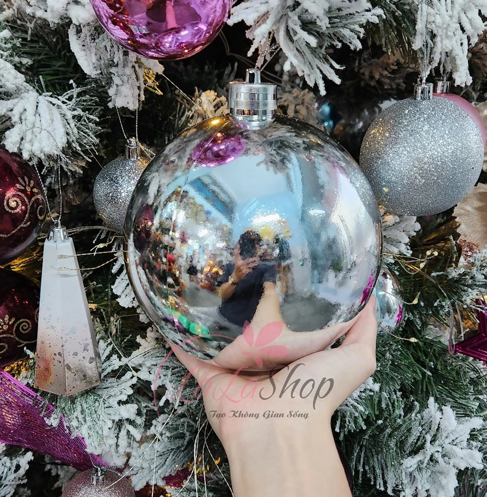 Châu Bóng 16cm Trang Trí Cây Thông Noel