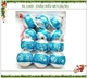 Combo 6 quả châu 6cm xanh bạc trang trí cây thông noel