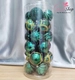 Hộp 24 Quả Châu Màu Xanh Lá 8cm Trang Trí Noel