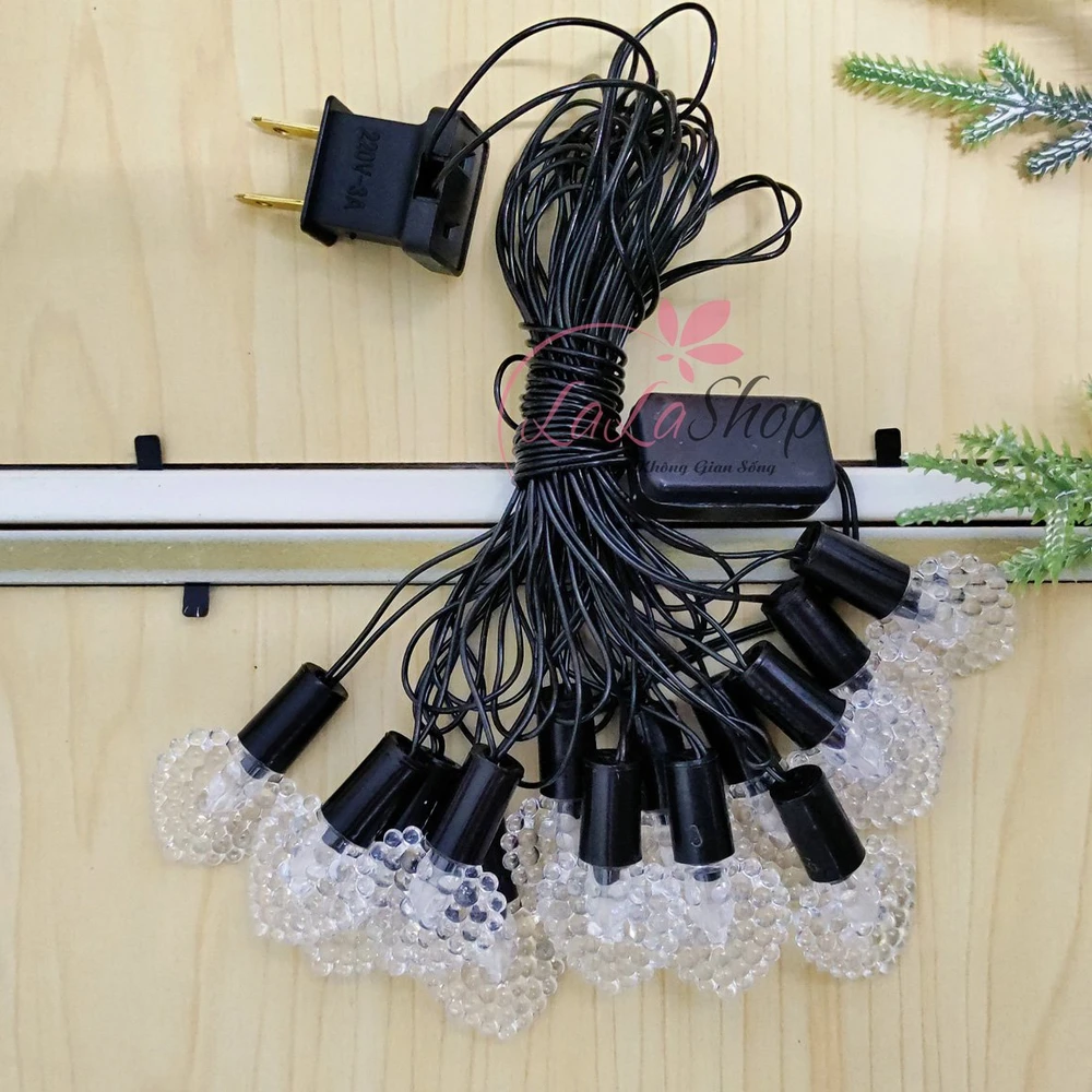 Đèn trái tim nhiều màu